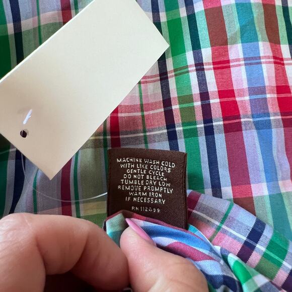 NWT TailorByrd Men’s 3XLT Shirt Multicolor Plaid Long Sleeve Button Big & Tall - Picture 10 of 10